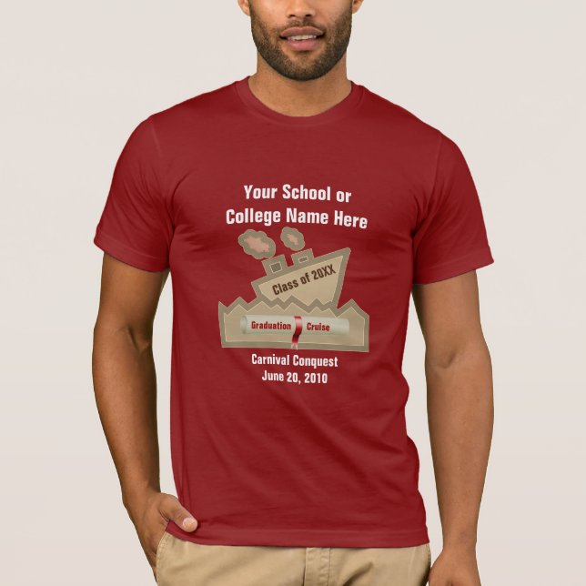 Graduation Cruise Custom T-Shirt (Front)