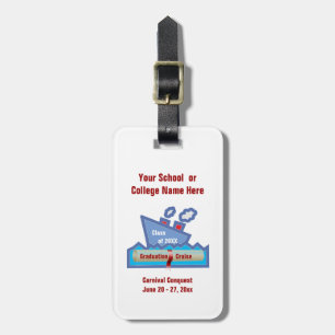Graduation Cruise Personalised Luggage Tag
