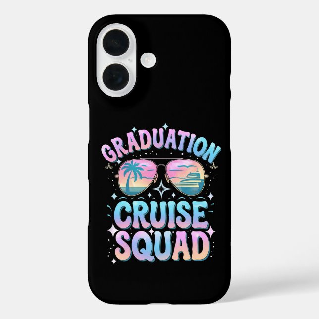 Graduation Cruise Squad Cruising Ship Retro Case-Mate iPhone Case (Back)