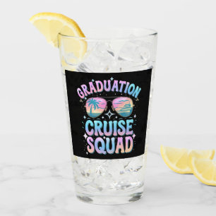 Graduation Cruise Squad Cruising Ship Retro Glass