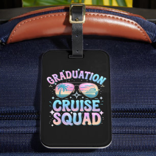 Graduation Cruise Squad Cruising Ship Retro Luggage Tag