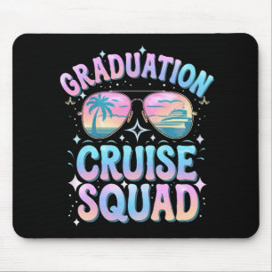 Graduation Cruise Squad Cruising Ship Retro Mouse Mat
