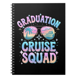 Graduation Cruise Squad Cruising Ship Retro Notebook