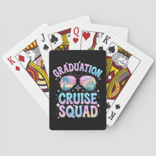 Graduation Cruise Squad Cruising Ship Retro Playing Cards