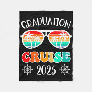 Graduation Cruise Trip Cl Of 2025 Senior Summer Va Fleece Blanket