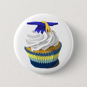 Graduation cupcake button