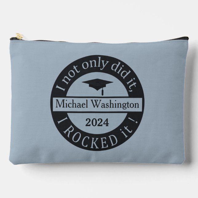 Graduation custom name & year accessory pouch (Front)