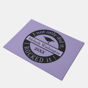 Graduation custom name & year door mats