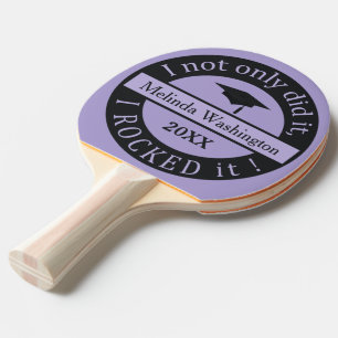 Graduation custom name & year ping pong paddle