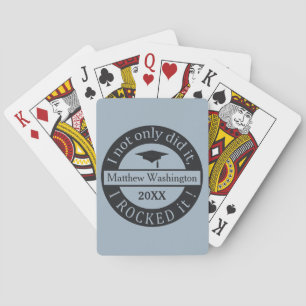 Graduation custom name & year playing cards