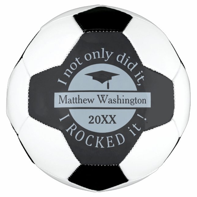 Graduation custom name & year soccer ball (Front)