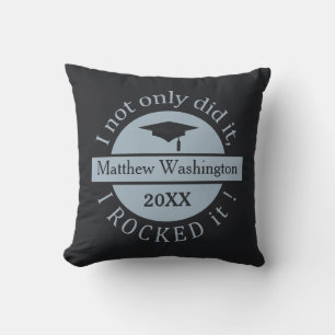 Graduation custom name & year throw pillow