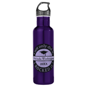 Graduation custom name & year water bottles