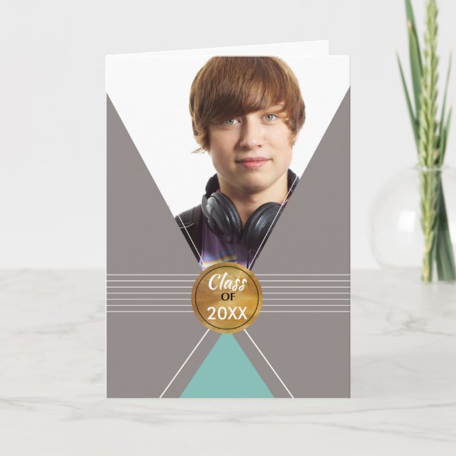 Graduation Custom, Personalised Photo Card, B Invitation (Front)