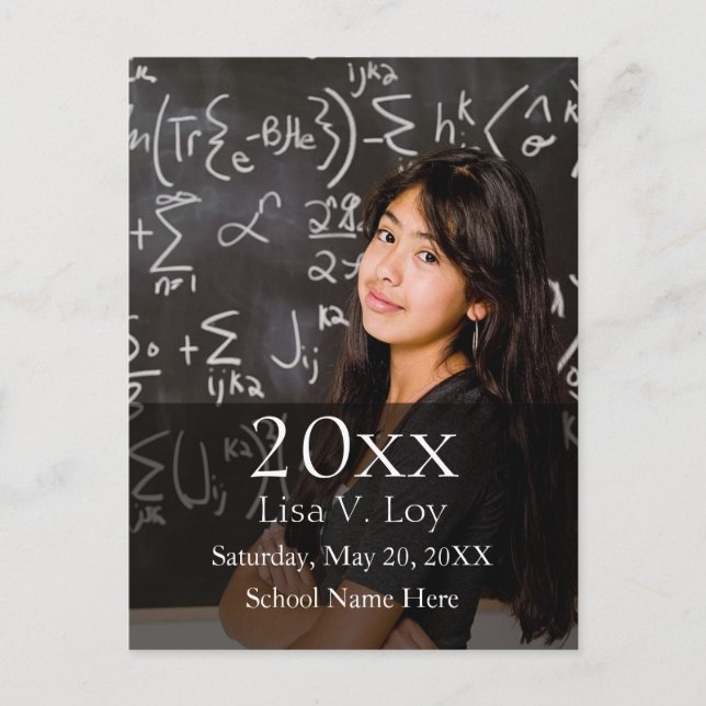 Graduation Custom Photo Announcements (Front)