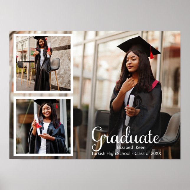 Graduation Custom Photo  Poster (Front)