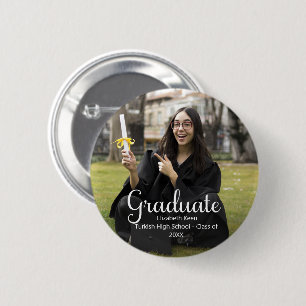 Graduation Custom Photo Poster 6 Cm Round Badge