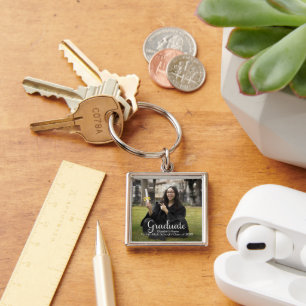 Graduation Custom Photo Poster Key Ring