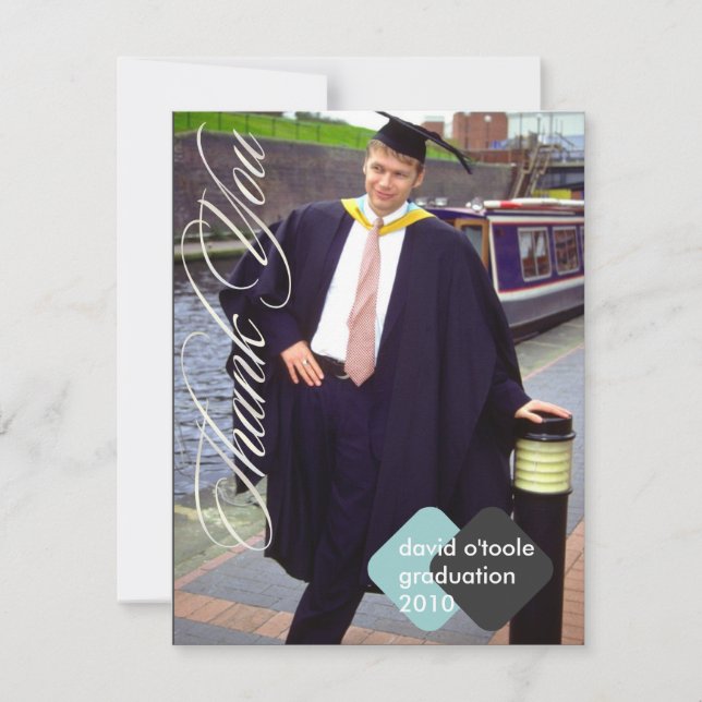 Graduation, Custom Thank You Cards, Flat Card (Front)