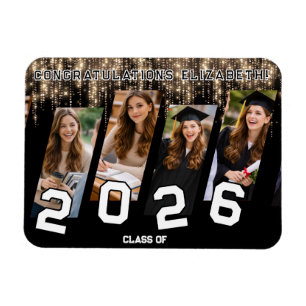 Graduation Custom with Photo Collage Magnet