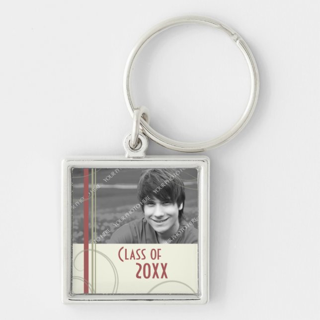 Graduation Custom Year Photo Keychains (Front)