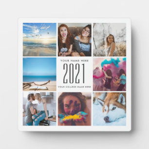 Graduation Cute Squared Chic Modern Plaque