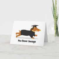 Graduation Dachshund Dog Clever Sausage