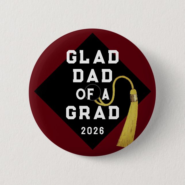 Graduation Dad Keepsake Memento 6 Cm Round Badge (Front)