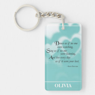 Graduation Dance, Custom Vertical Gifts Key Ring