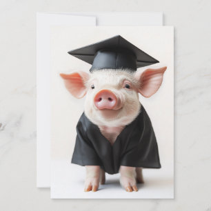 Graduation Day Piggy Style Invitation