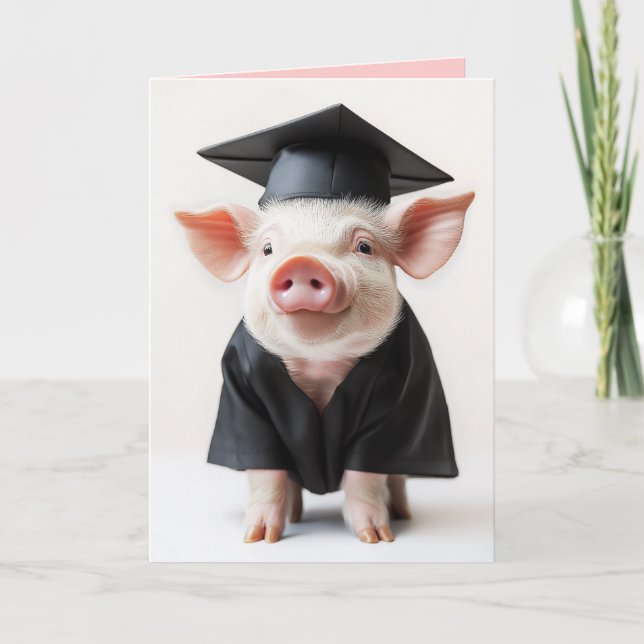 Graduation Day Piggy Style Invitation (Front)