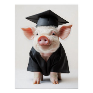 Graduation Day Piggy Style Poster