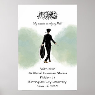 Graduation Degree certificate Poster