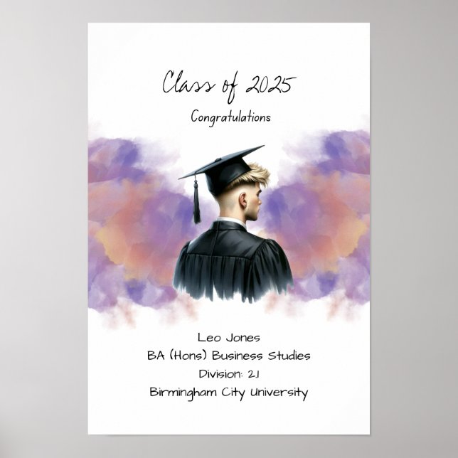Graduation Degree certificate  Poster (Front)
