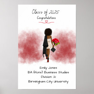 Graduation Degree certificate Poster
