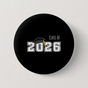 Graduation Design For Senior 2026 Design Retro Cl  6 Cm Round Badge