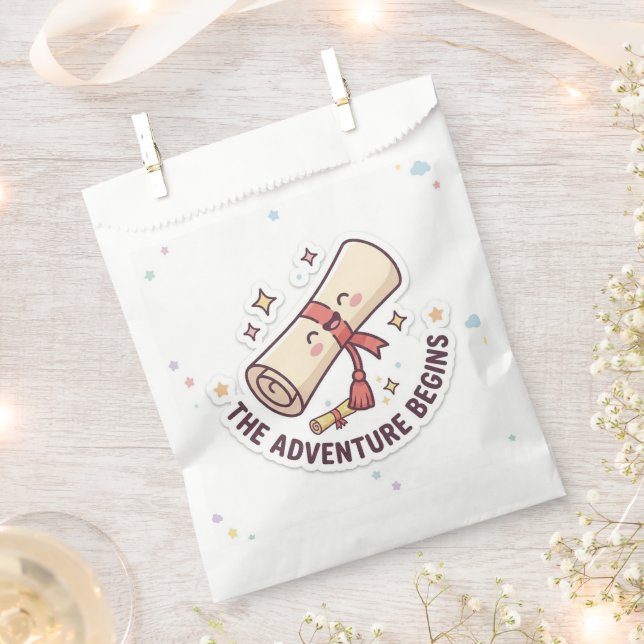 Graduation Design - "The Adventure Begins"  Favour Bags (Clipped)