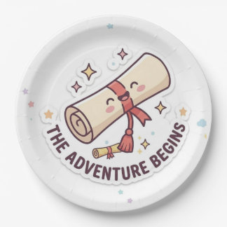 Graduation Design - "The Adventure Begins"  Paper Plate