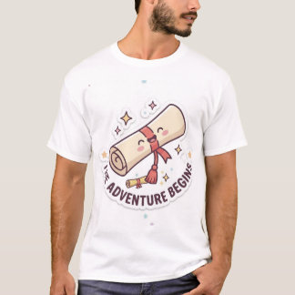 Graduation Design - "The Adventure Begins"  T-Shirt