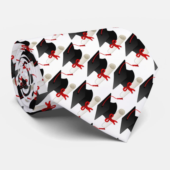 Graduation Diploma and Cap Tie (Rolled)