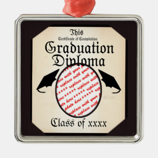 Graduation Diploma Photo Frame Metal Tree Decoration