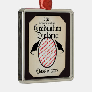 Graduation Diploma Photo Frame Metal Tree Decoration