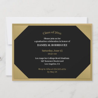 Graduation Diploma Theme Flat Invitation