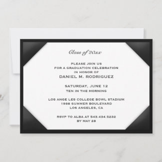 Graduation Diploma Theme Flat Invitation