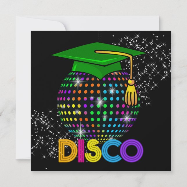 Graduation DISCO Party - SRF Invitation (Front)