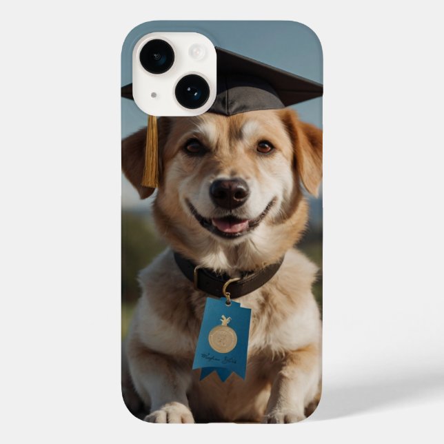 Graduation Dog Case-Mate iPhone Case (Back)