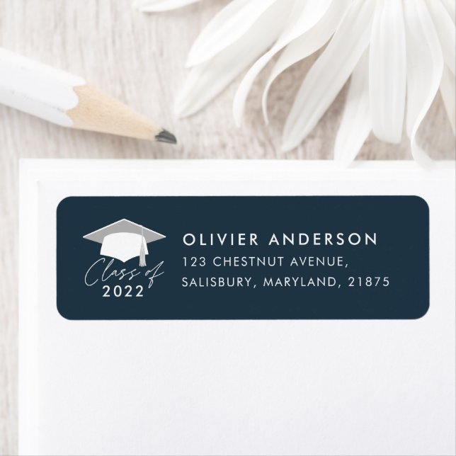 Graduation elegant modern navy blue class of (Insitu)