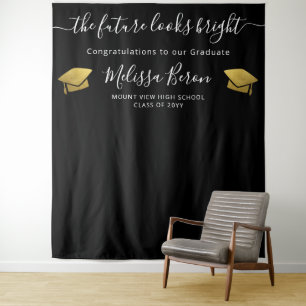 Graduation elegant Photo Backdrop for Photo booth Tapestry