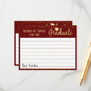 Graduation Elegant Words of Advice Card