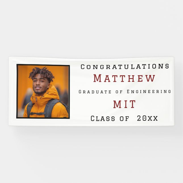 Graduation Engineering Personal Photo Banner (Horizontal)